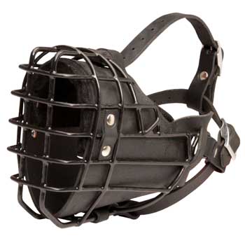 Winter Fully Wire Collie Padded Muzzle Cage
